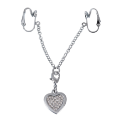 Cottelli Lingerie Labia Clips With Rhinestone Pendant