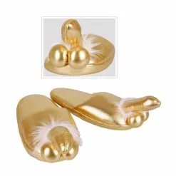 OV Gold-coloured Penis Slippers