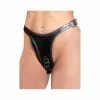 Zado Leather G-string With Internal Dildos