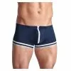 Svenjoyment Blue Sailors-style Trunks With Zipper