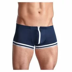 Svenjoyment Blue Sailors-style Trunks With Zipper