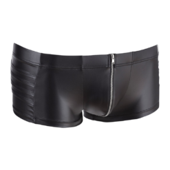 NEK Black Matte Look Trunks With Zipper