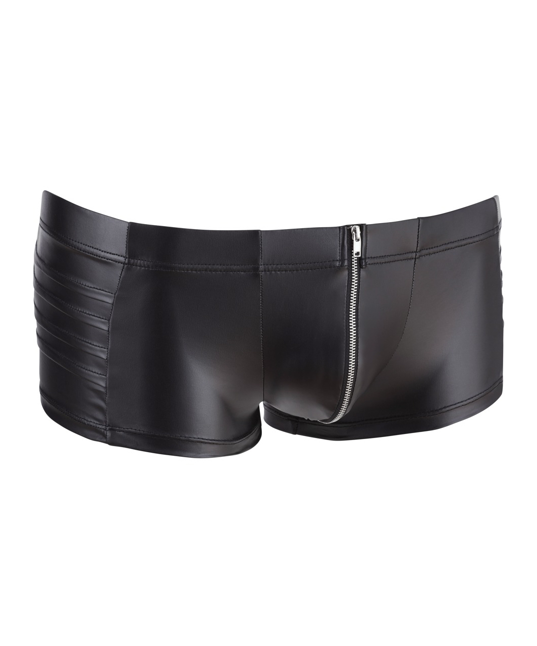 NEK Black Matte Look Trunks With Zipper