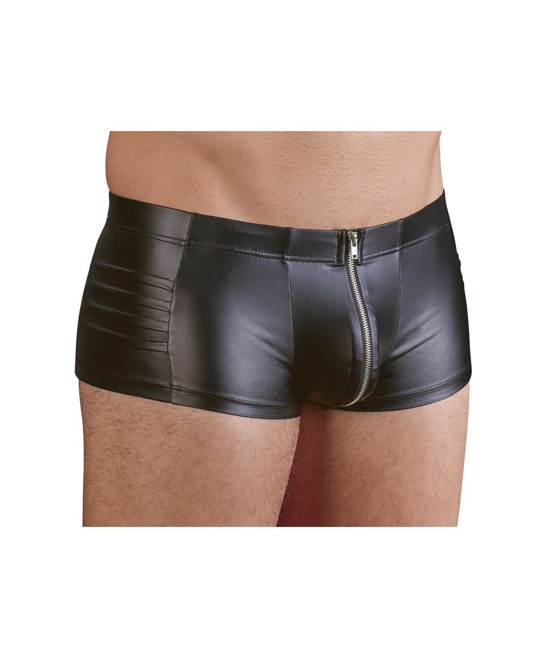 NEK Black Matte Look Trunks With Zipper - Image 4