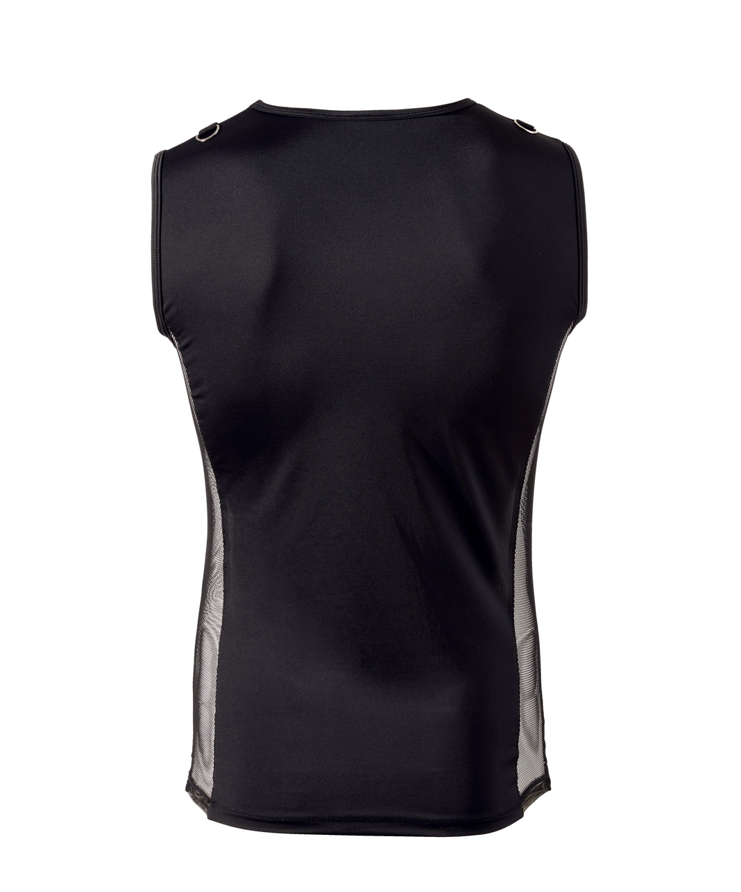 Svenjoyment Black Muscle Shirt With Lacing And Mesh - Image 4