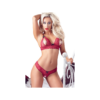 Cottelli Lingerie Red Lace Two-piece Lingerie Set