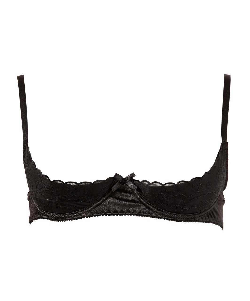 Cottelli Lingerie Black Shelf Bra - Image 3