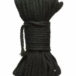 Kink Black Hemp Bondage Rope (9 / 15 M)