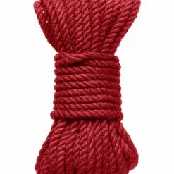 Kink Red Hemp Bondage Rope (9 M)