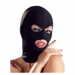 Bad Kitty Black Open Mouth & Eyes Hood Mask