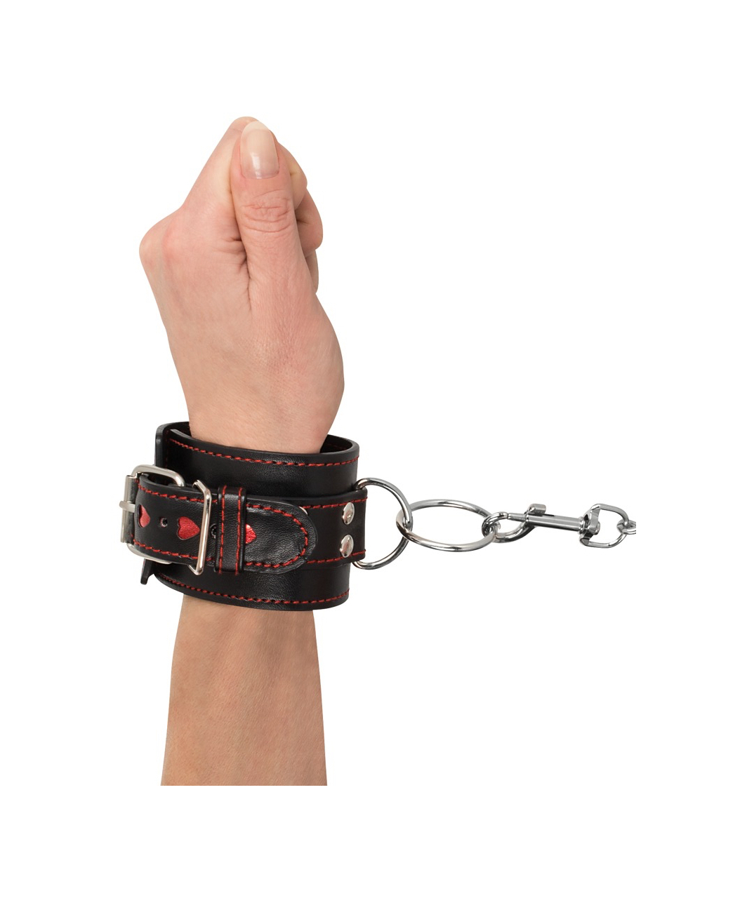 Bad Kitty Leather-look hand Cuffs - Image 2