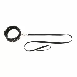 Bad Kitty Studded Collar With Leash