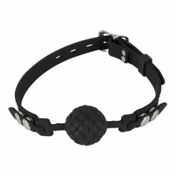 Bad Kitty Black Silicone Ball Gag