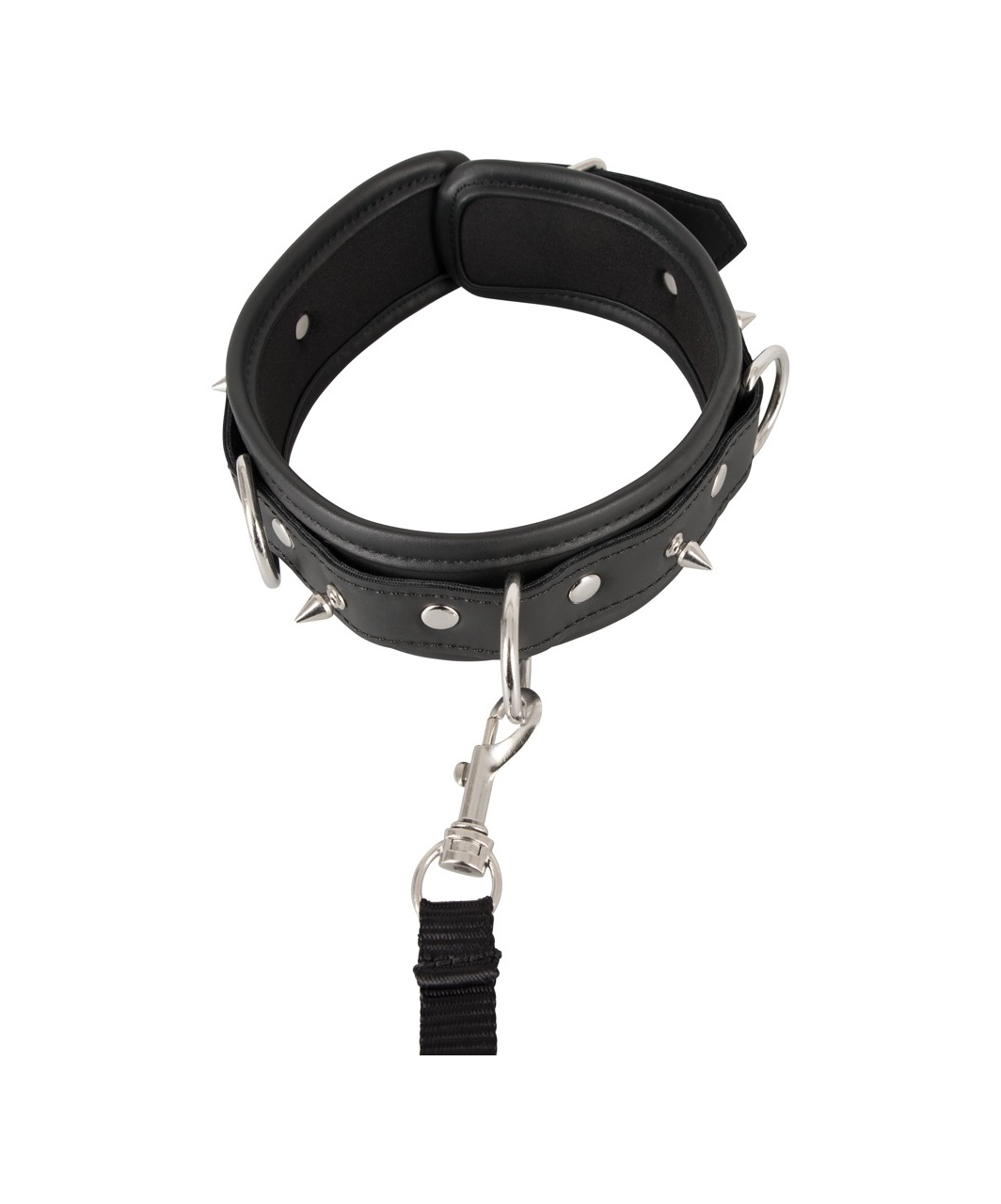 Bad Kitty Studded Collar With Leash - Image 3