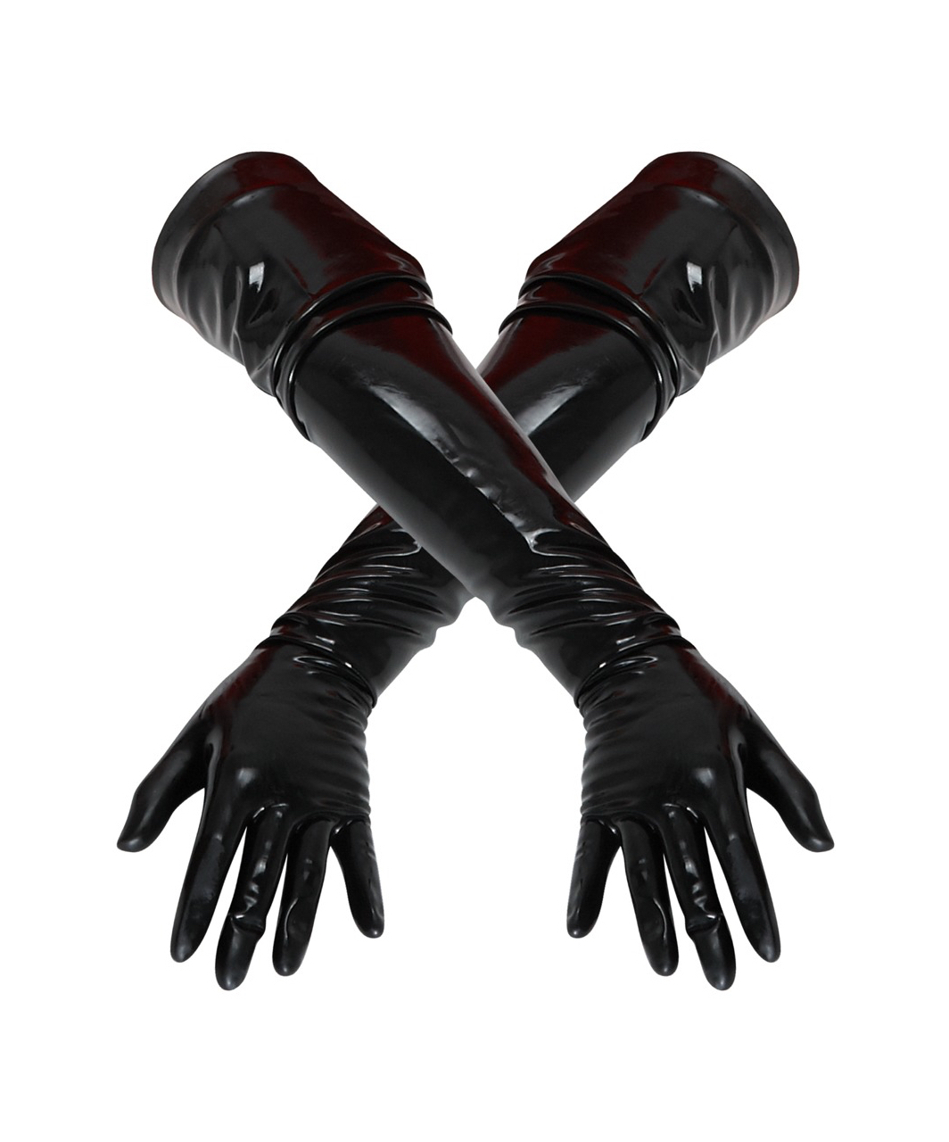 Late X Black Latex Gloves