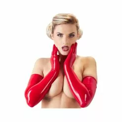 Late X Red Latex Gloves