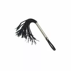 Mister B Iron Whips Black Leather Flogger
