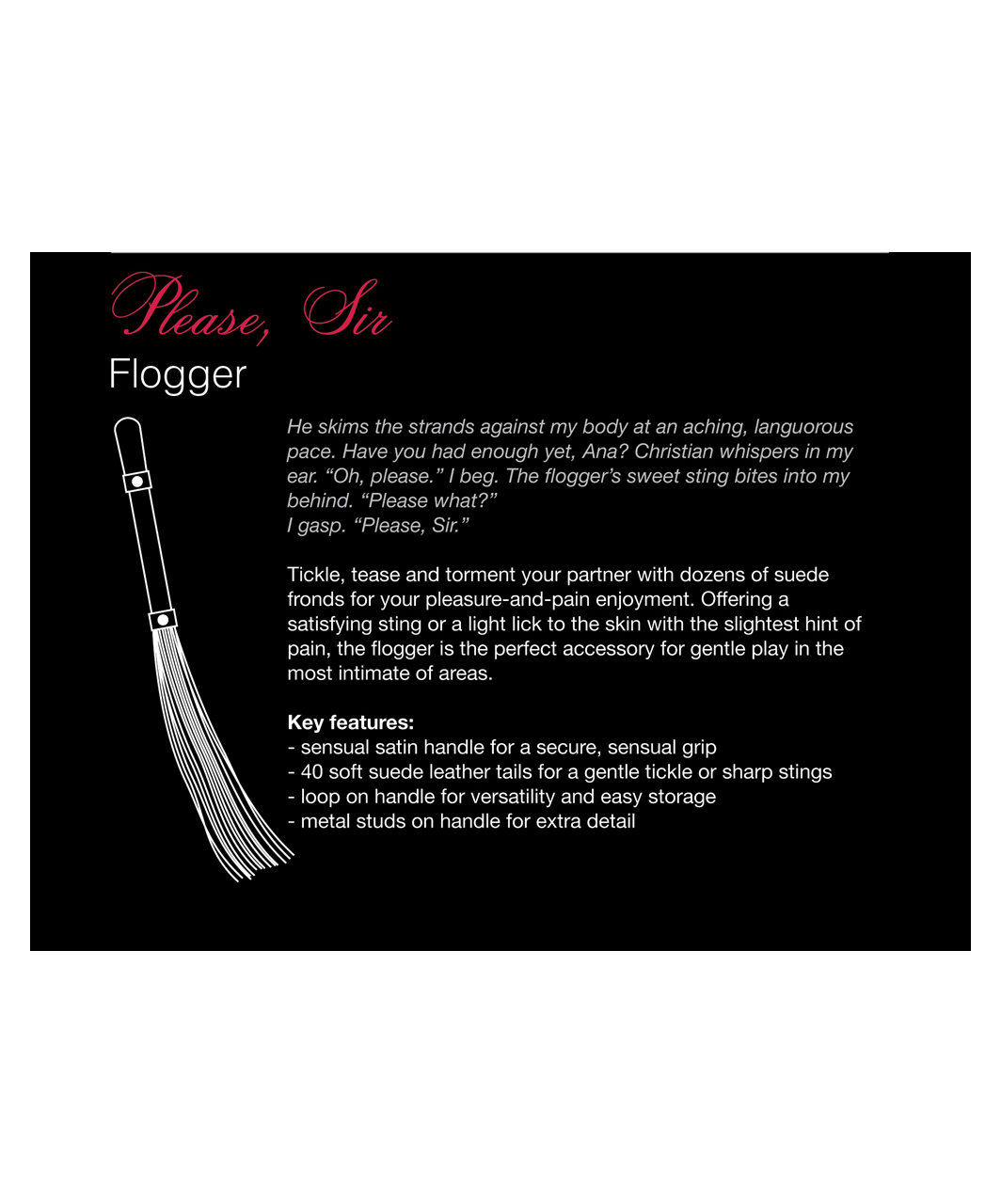 Fifty Shades Of Grey Please, Sir Whip - Image 2