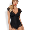Obsessive Moketta Black Bodysuit
