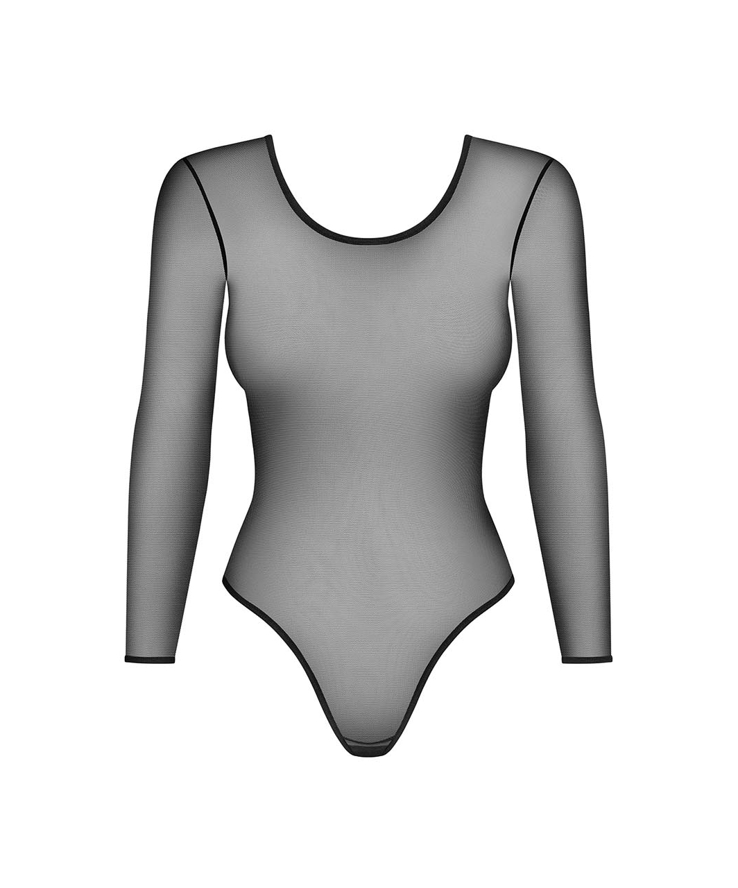 Obsessive Black See Through Bodysuit - Image 3