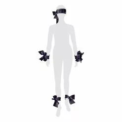 Bad Kitty Black Satin Ribbon Set