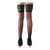 Cottelli Lingerie Black Hold-up Stockings With Wide Lace