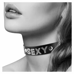 Coquette Black Leatherette Collar Sexy / Slave
