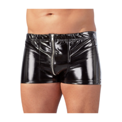 Black Level Black Vinyl Trunks