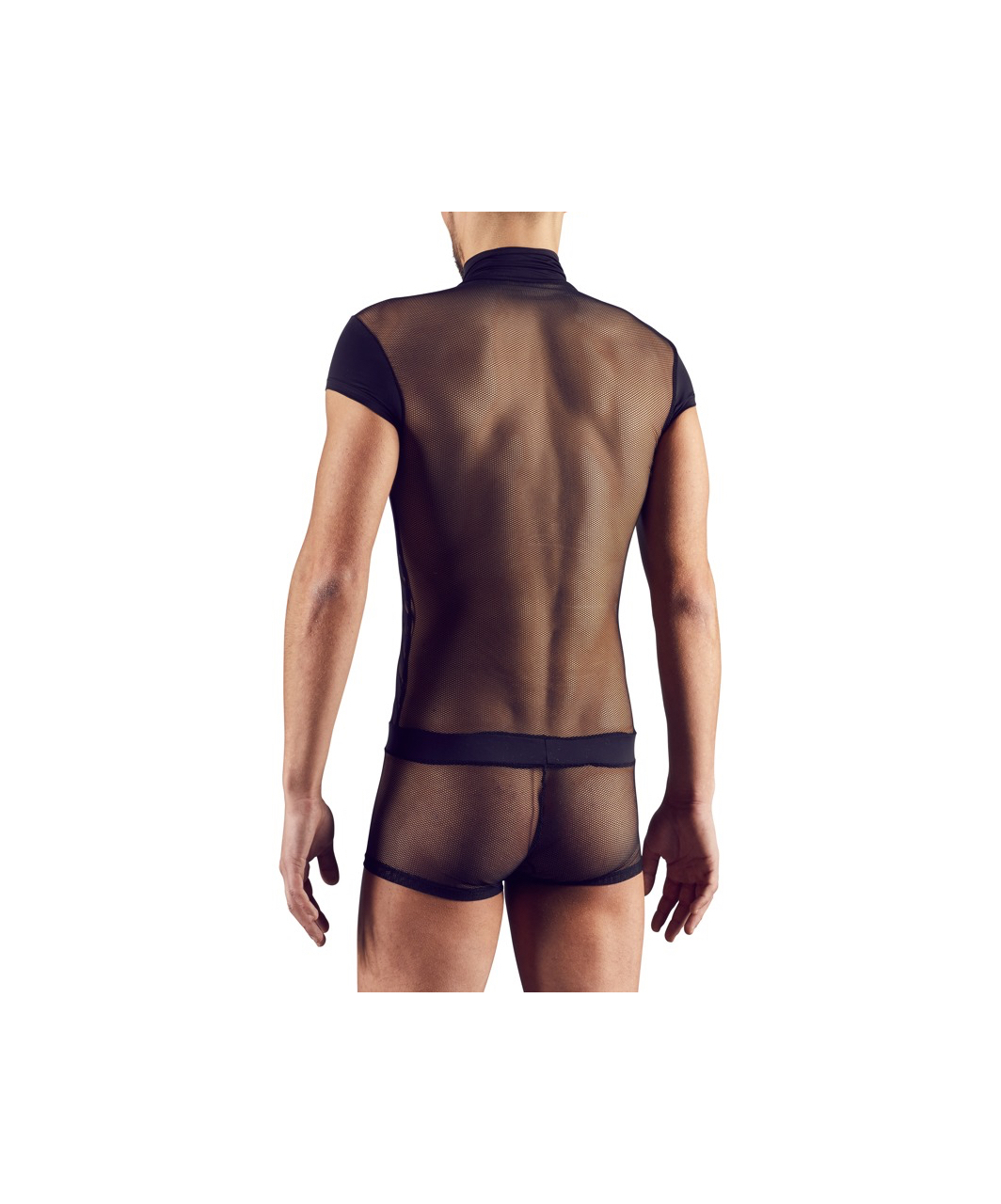 Svenjoyment Black Net Playsuit - Image 2