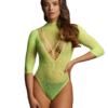 Le Désir Bliss Neon Green Net Bodysuit