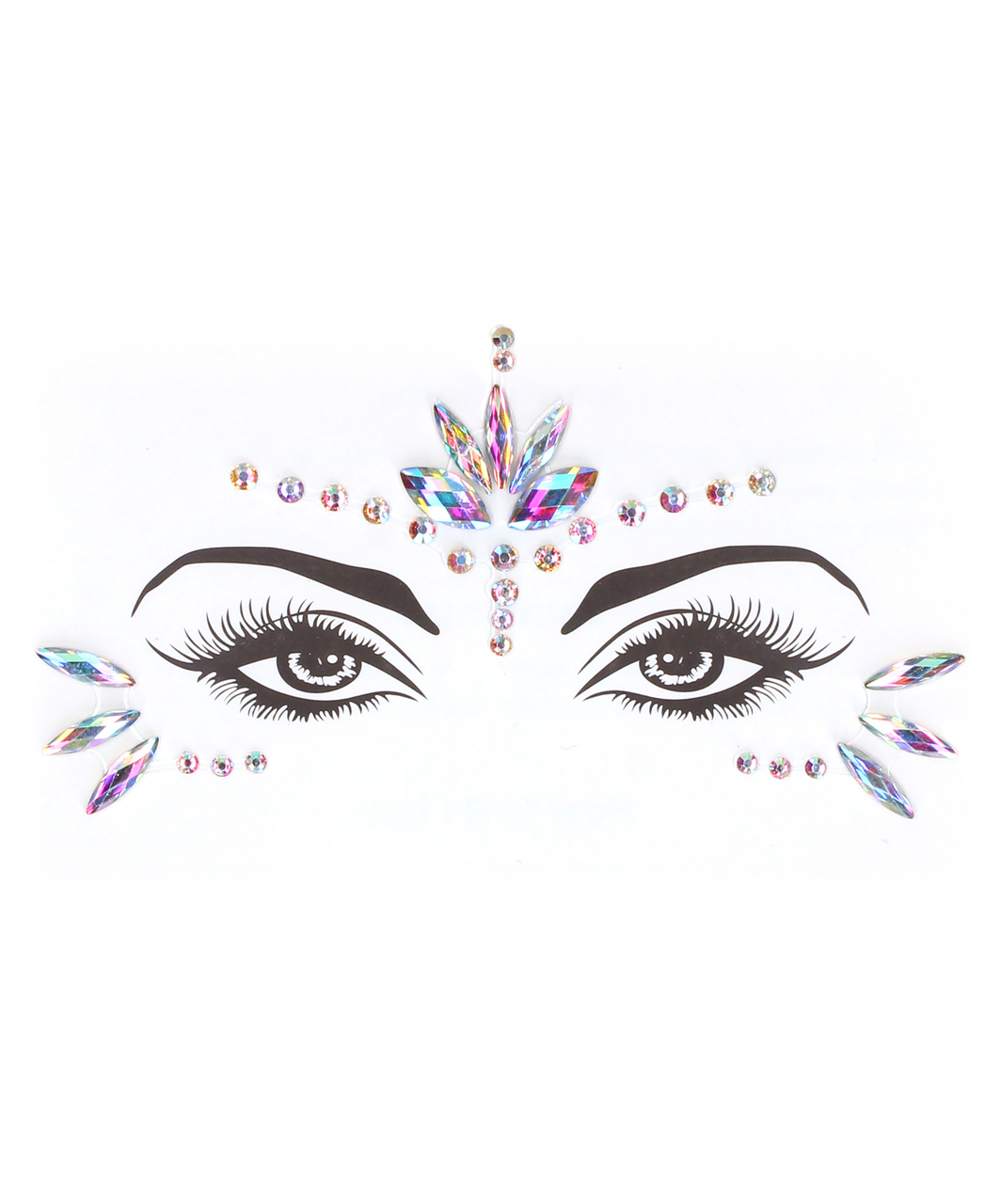 Le Désir Bliss Pink Net Lingerie Set & Face Rhinestones - Image 3