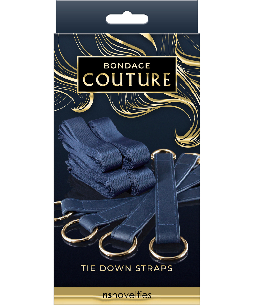 NS Novelties Navy Blue Tie Down Straps - Image 2