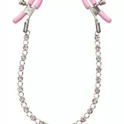 CalExotics Nipple Play Crystal Chain Nipple Clapms