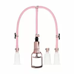 Shots Toys Pumped Rose Gold Clitoral & Nipple Pump Set