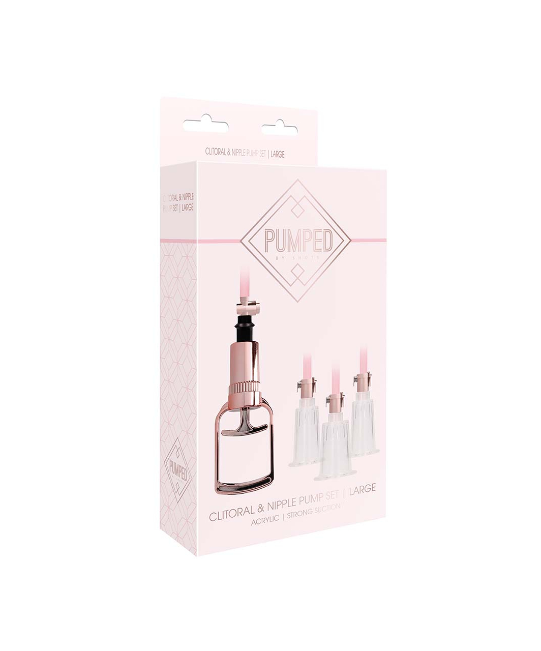 Shots Toys Pumped Rose Gold Clitoral & Nipple Pump Set - Image 7