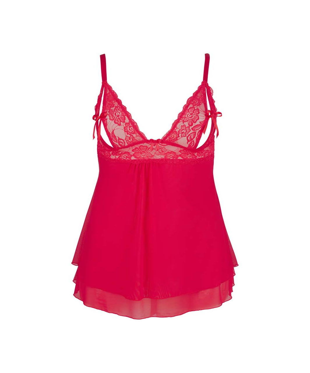 Cottelli Lingerie Red Lace Babydoll - Image 5