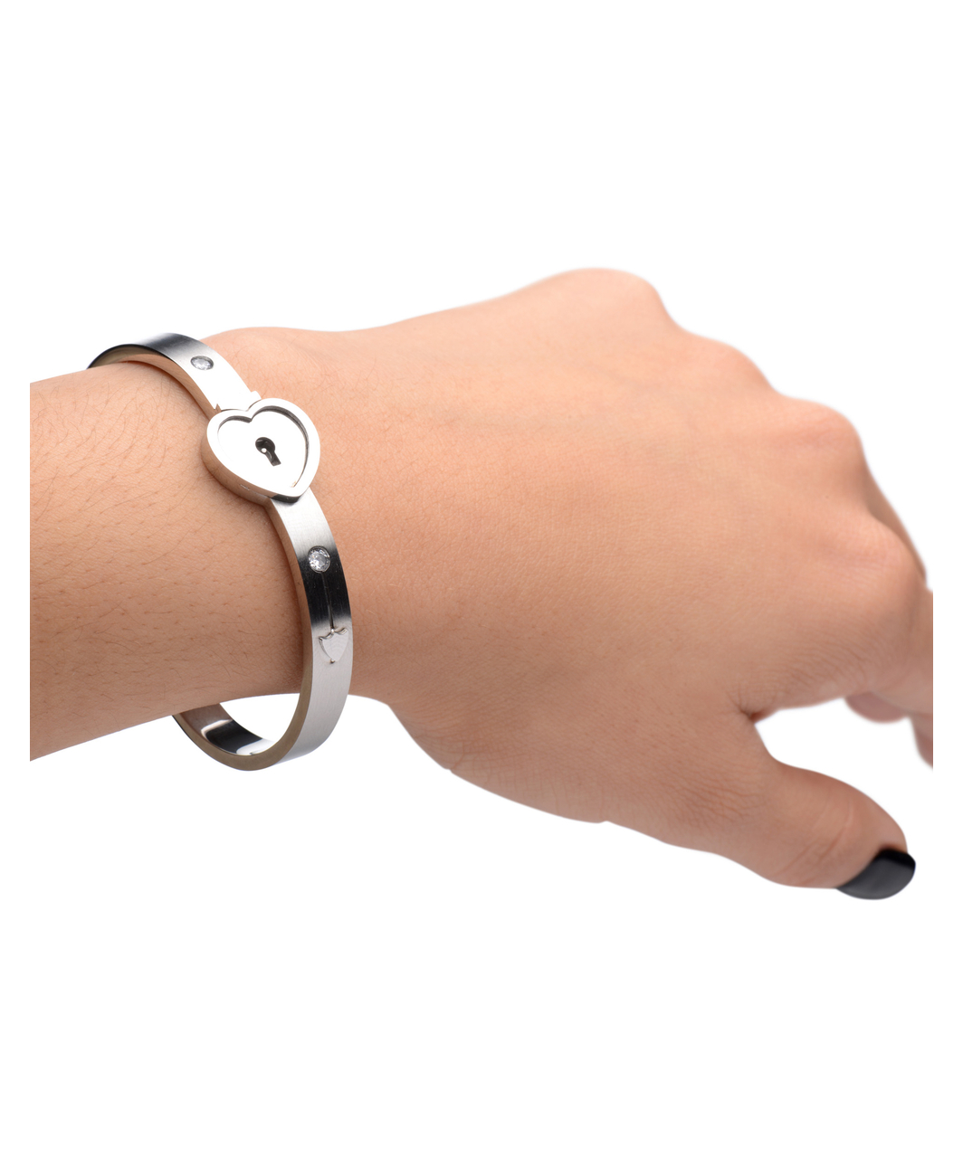 Master Series Cuffed Locking Bracelet And Key Necklace - Image 2