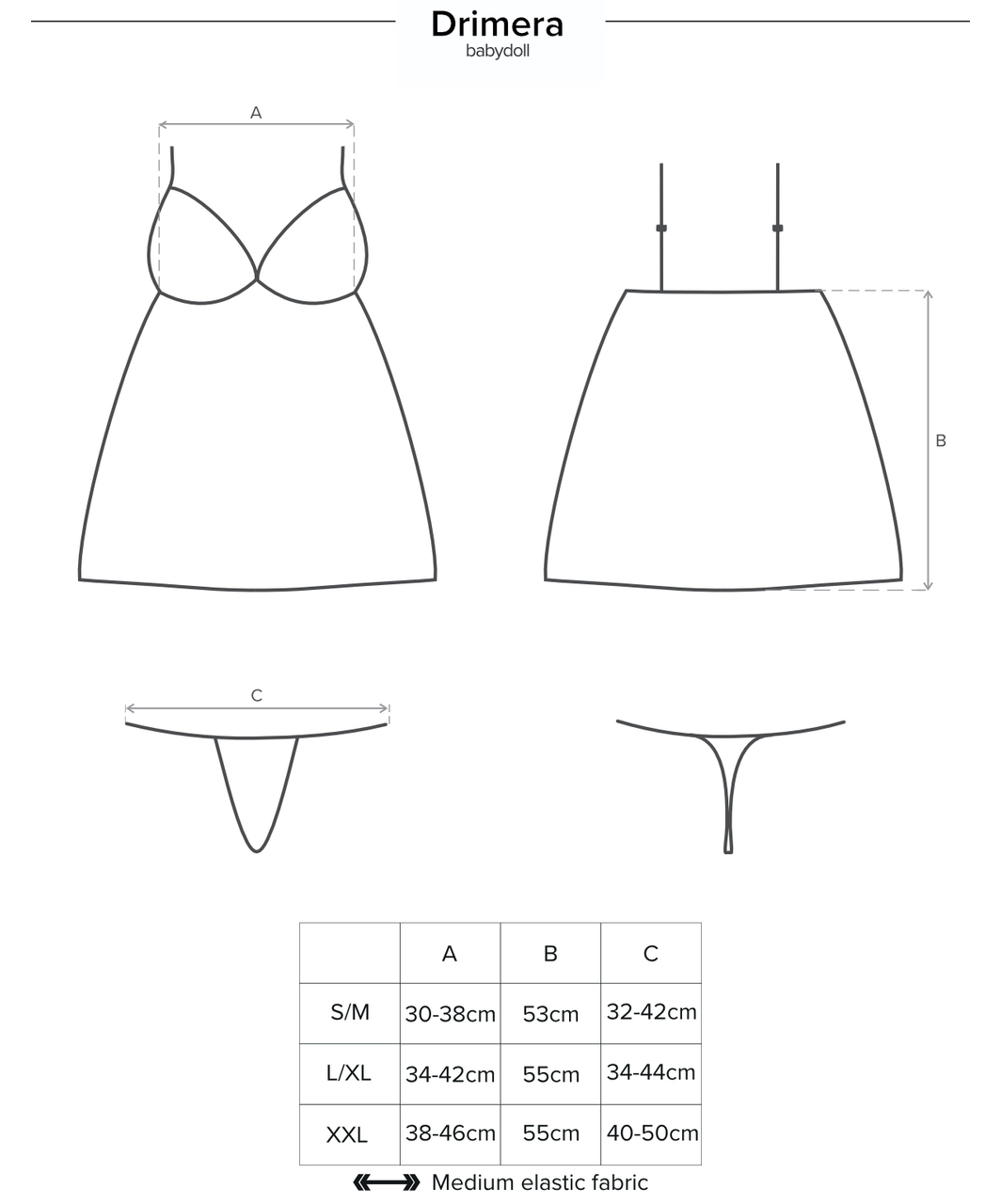 Obsessive Dark Blue Babydoll - Image 3