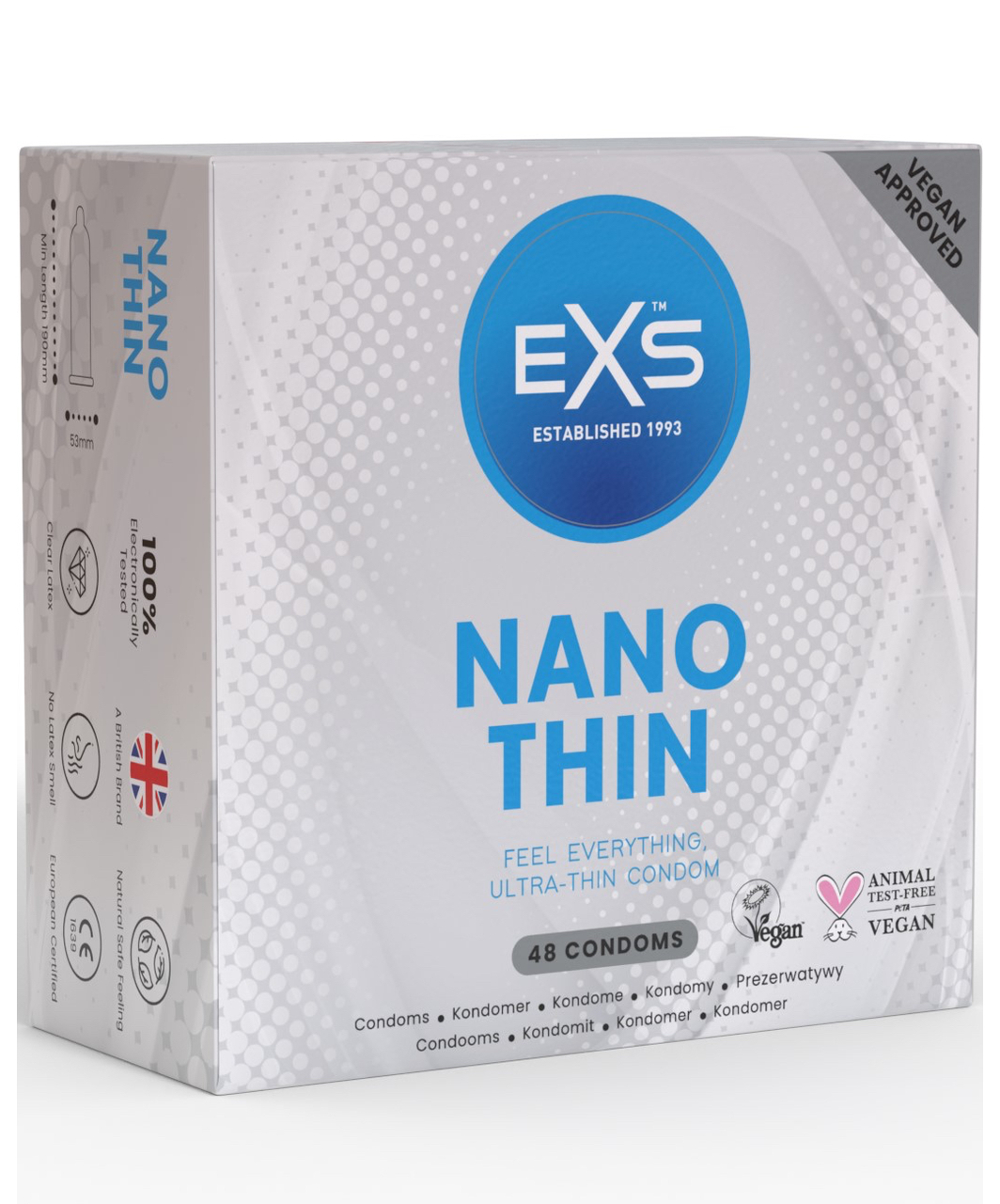 EXS Nano Thin Condoms (48 / 100 Pcs) - Image 4