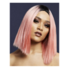 Fever Kylie Light Pink/black Ombre Short Straight Wig