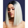 Fever Kylie Platinum Blond/black Ombre Short Straight Wig