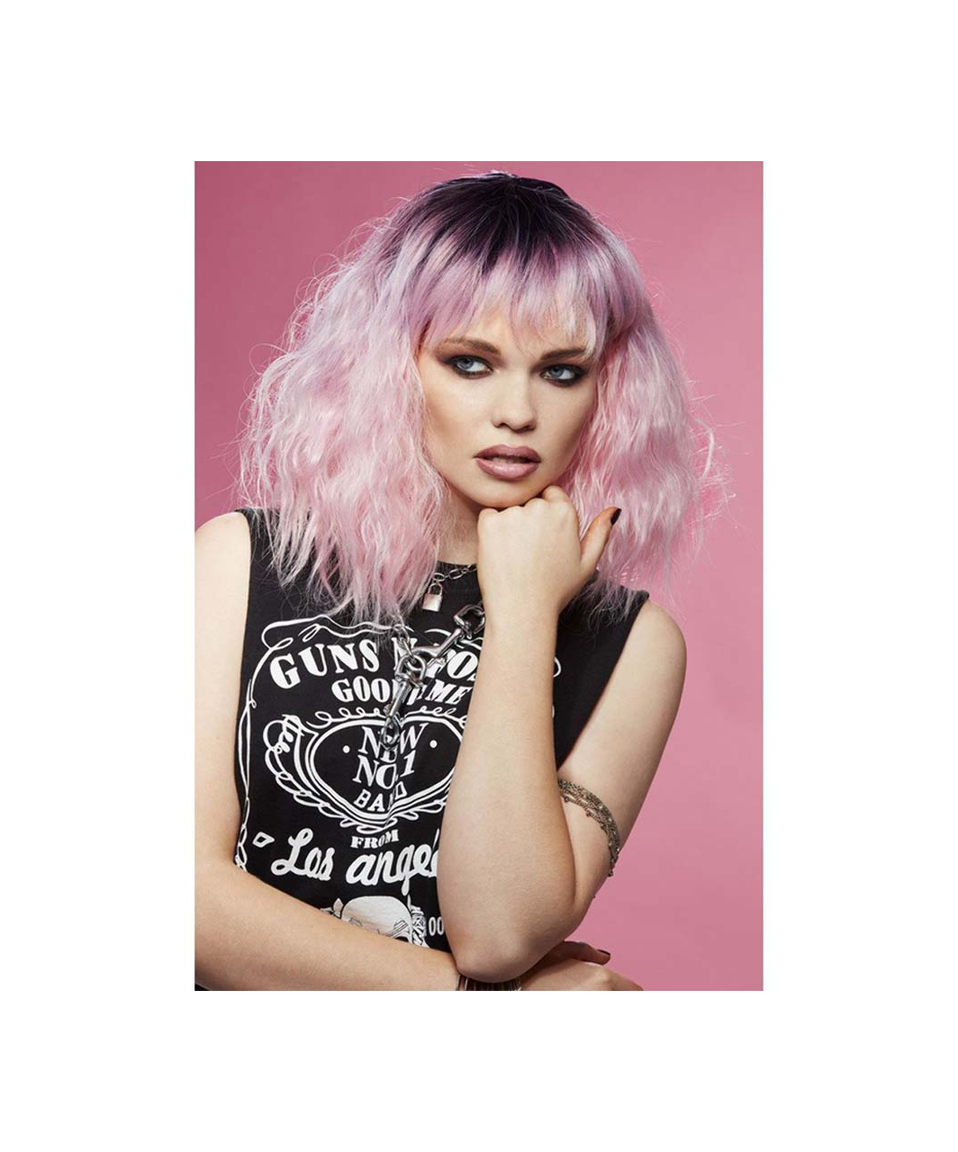 Fever Manic Panic Trash Goddess Pink Wig - Image 5