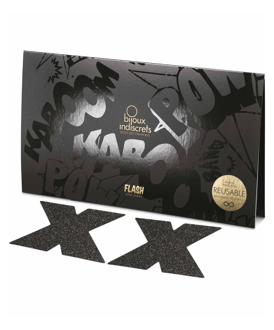 Bijoux Indiscrets Flash Cross Pasties - Image 2