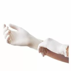 Polyco Healthline White Disposable Latex Gloves (100 Pcs)