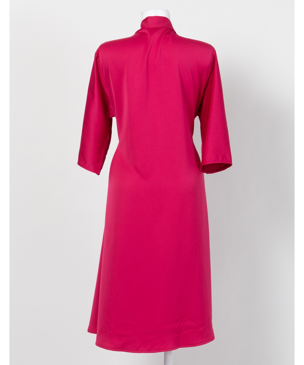 MAKE Bright Pink Robe With Black Sash - Image 3