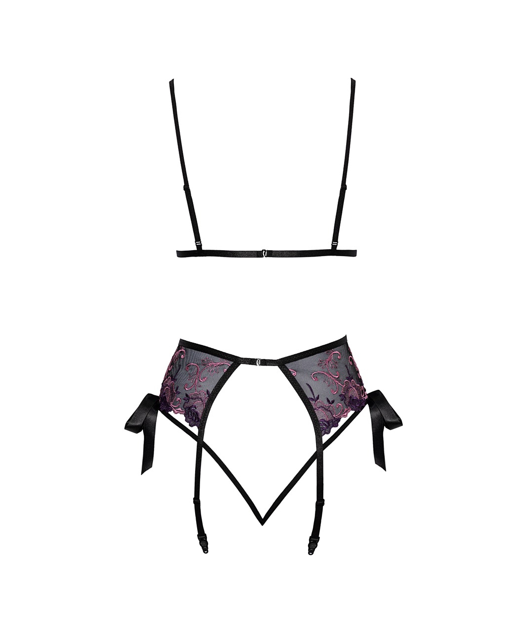 Kissable Arose Me Black Lingerie Set - Image 4