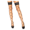 Leg Avenue Jenna Black Oversized Net Rhinestone Stockings