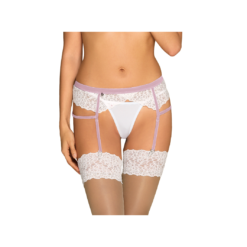 Obsessive Lilyanne White Lace Garter Belt