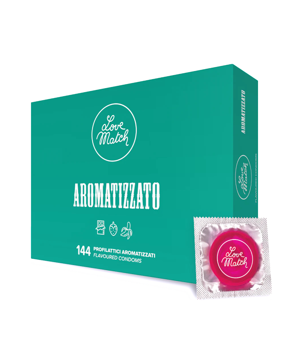 Love Match Aromatizzato Flavoured Condom Combo (144 Pcs)