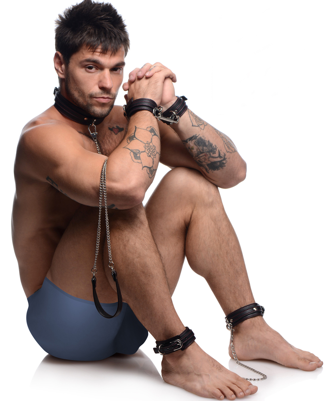 Master Series Kinky Clutch Leatherette Bondage Set With Carrying Case - Image 10